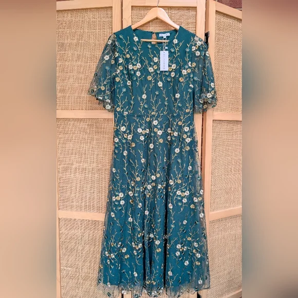 green emerald velvet dress Arabella Maxi Dress